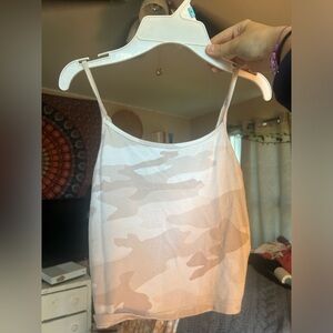 light pink American Eagle cropped tank top size xs